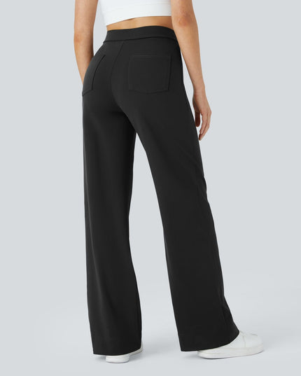 Jade | Elastic pants with high Waist Trousers