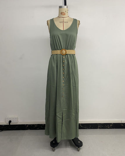 Women's Sleeveless Split Maxi Dress Dresses
