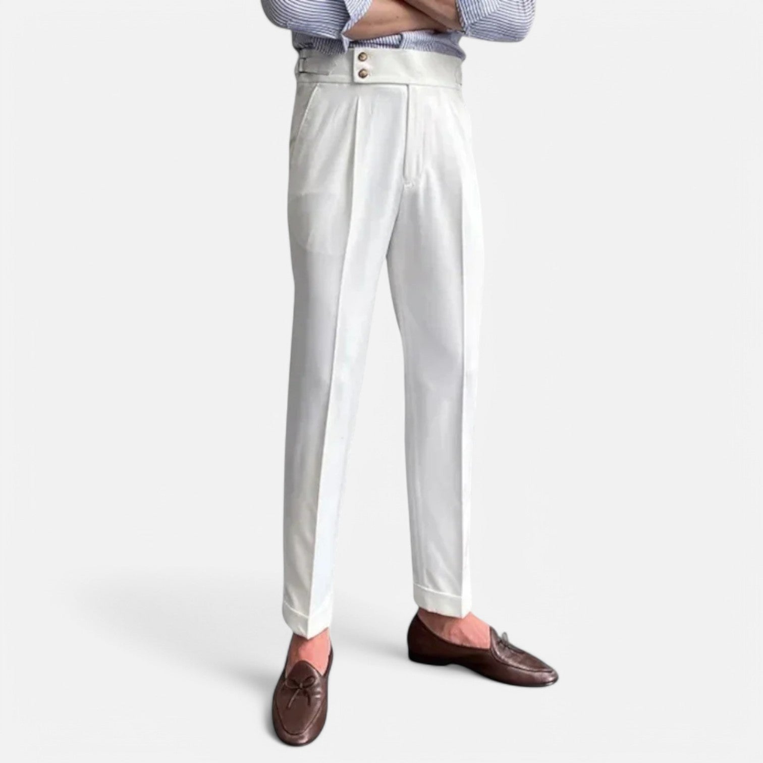 Men’s High-Rise Tailored Trousers Pants