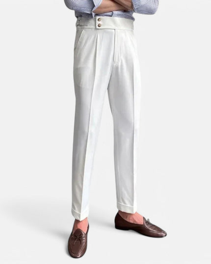 Men’s High-Rise Tailored Trousers Pants