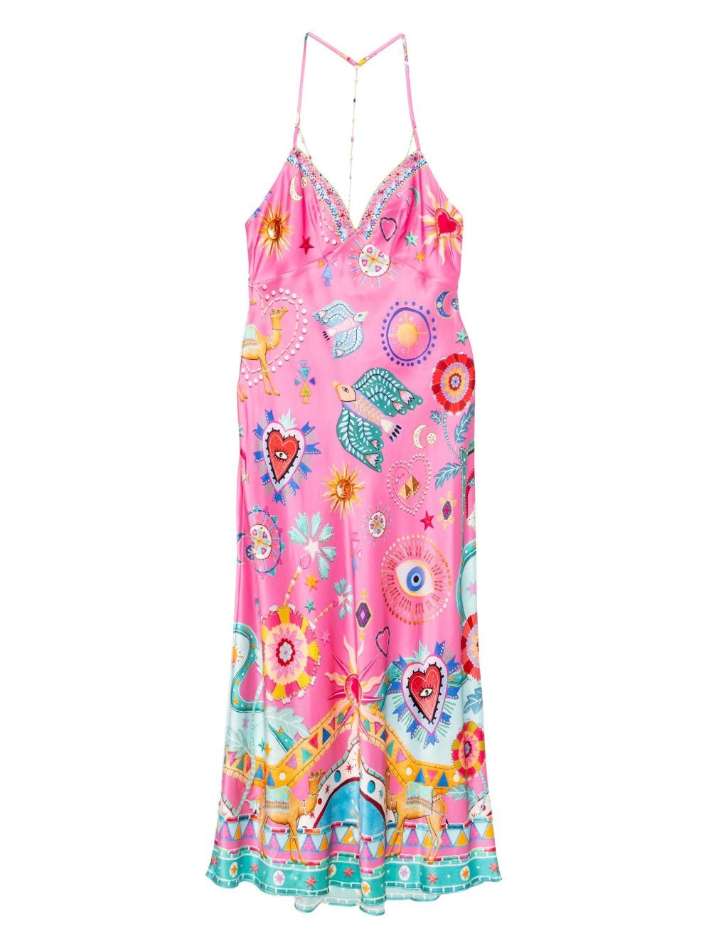 Chain Detail Slip Midi Dress Elegant & Versatile Dresses