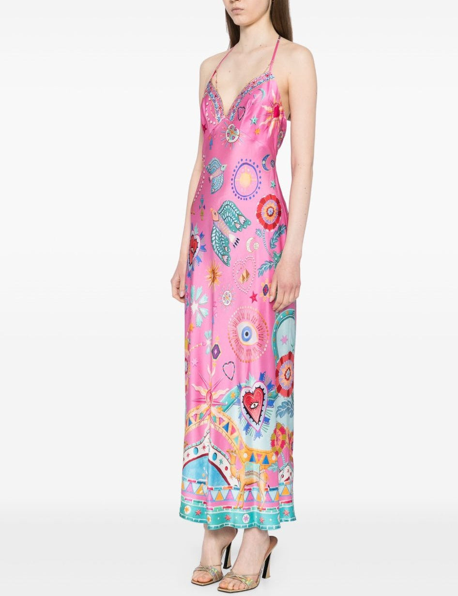 Chain Detail Slip Midi Dress Elegant & Versatile Dresses