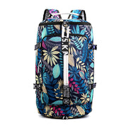 Waterproof Gym & Travel Sport Backpack Blue Maple Leaf Backpack