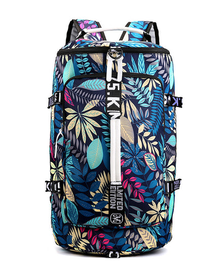 Waterproof Gym & Travel Sport Backpack Blue Maple Leaf Backpack