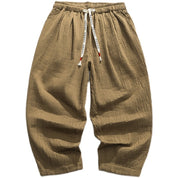 Men's Casual Loose Fit Straight-Leg Trousers Trousers