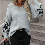 Fitshinling Vintage Women Sweaters Grey sweaters
