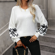 Fitshinling Vintage Women Sweaters White sweaters