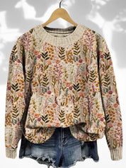 Comfortable Floral Sweater - OKOHOKO™ FASHION