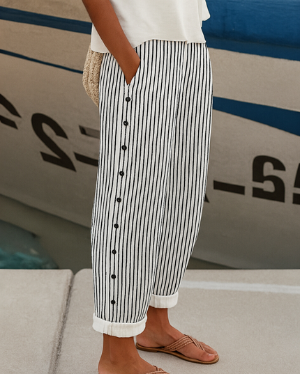 Emery | Chic Stylish Pants Black Trousers