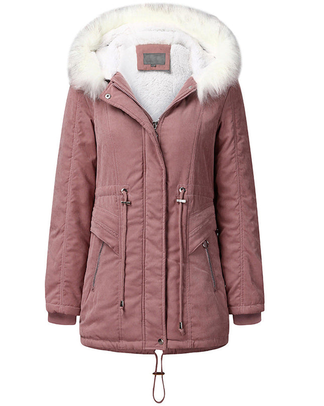 Women's Hooded Winter Jacket Pink Jackets