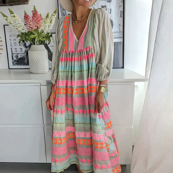 Stylish Flowy Summer Midi Dress 2XL Dresses