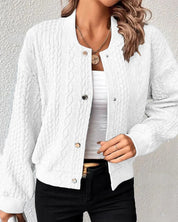 Audrey Knitted Cardigan White