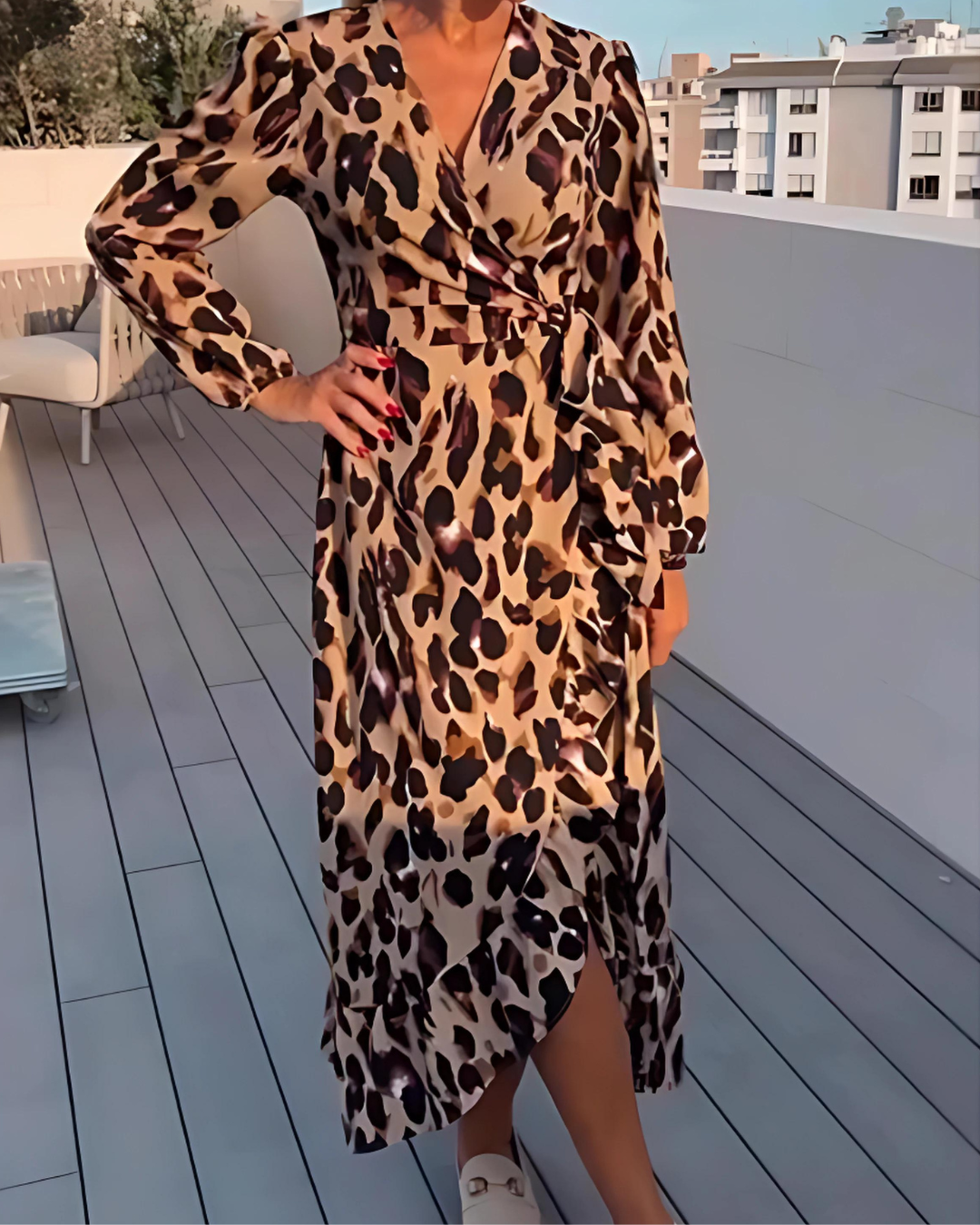 Alessandra | Elegant Dress with Printing