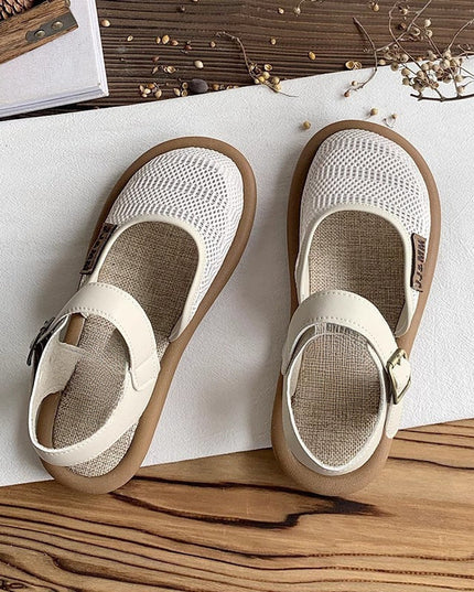 Women Casual Shoes Flat Bottom Breathable sandals White Women's Sandals