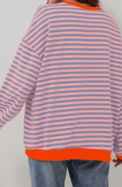 Amaya™ | Oversized Stripes Sweater Sweater