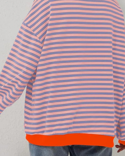 Amaya™ | Oversized Stripes Sweater Sweater