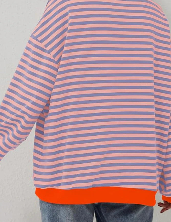 Amaya™ | Oversized Stripes Sweater Sweater