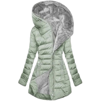 Warm Plush Coat Light Green