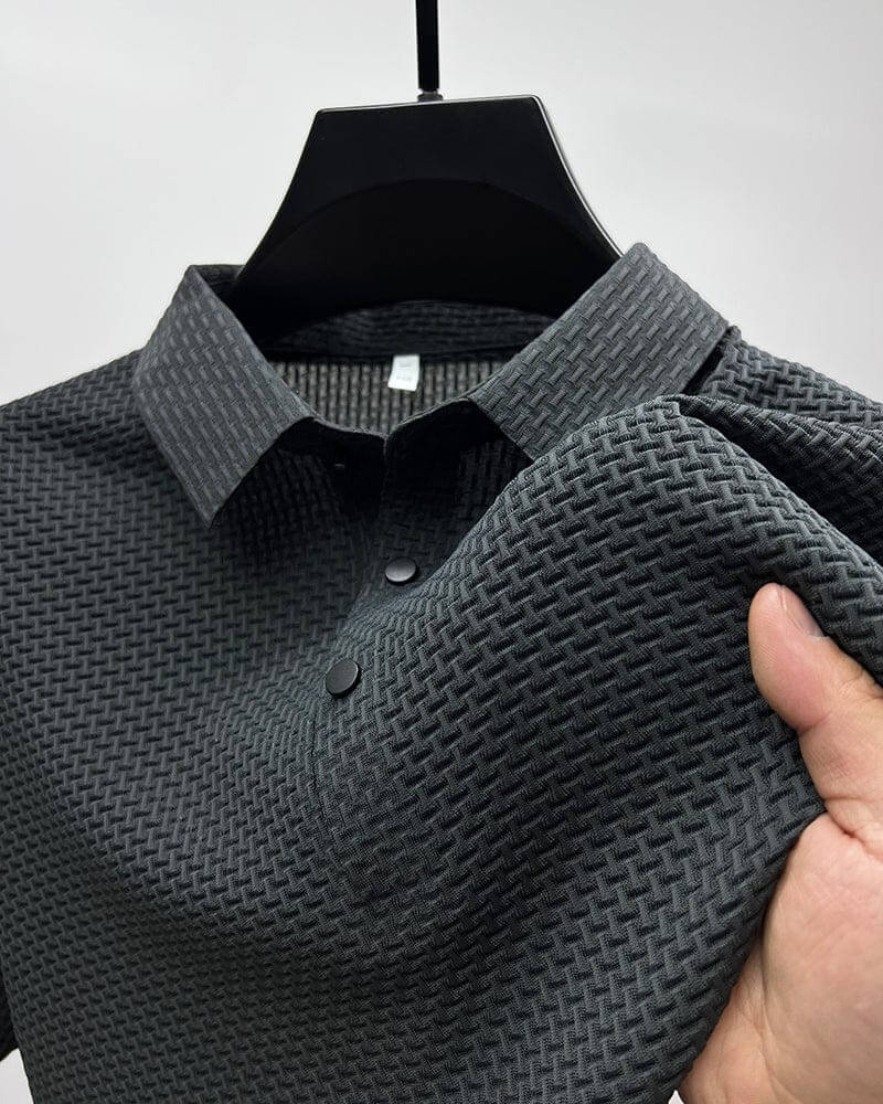 Prestige™ - Luxury polo shirt for men Grey Polos Shirts