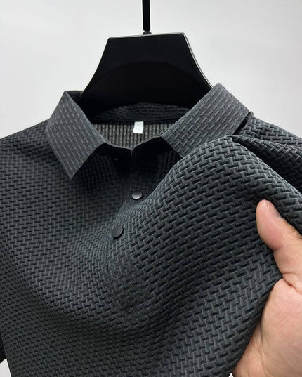 Prestige™ - Luxury polo shirt for men Grey Polos Shirts