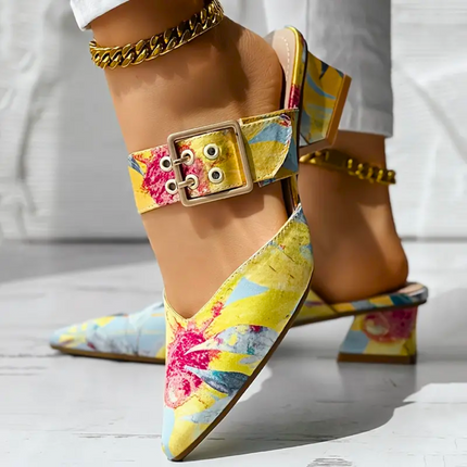 Vibrant Women's High Heels Yellow Shoes