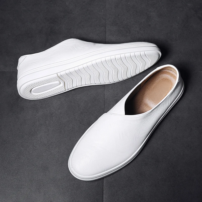 Maverick Leather Loafers White Men's Loafers