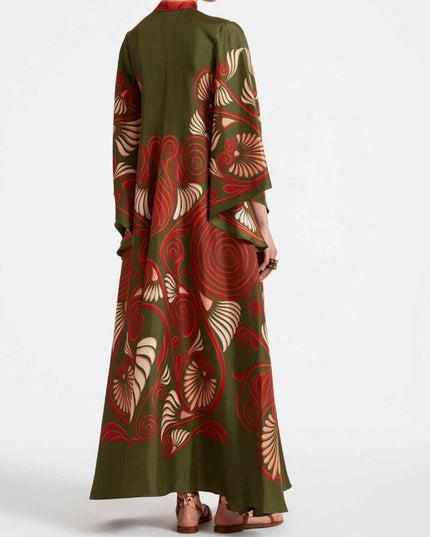 Elegance Dazzling Print Maxi Dress Dresses