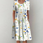 Harper | Elegant Dress Floral Yellow Dresses