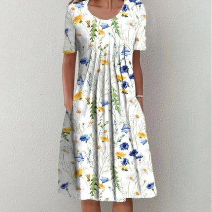 Harper | Elegant Dress Floral Yellow Dresses