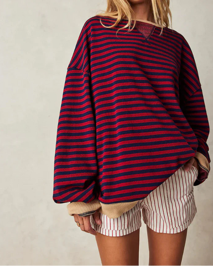 Amaya™ | Oversized Stripes Sweater Sweater