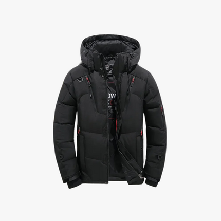 Windproof Winter Jacket Black Winter Jacket