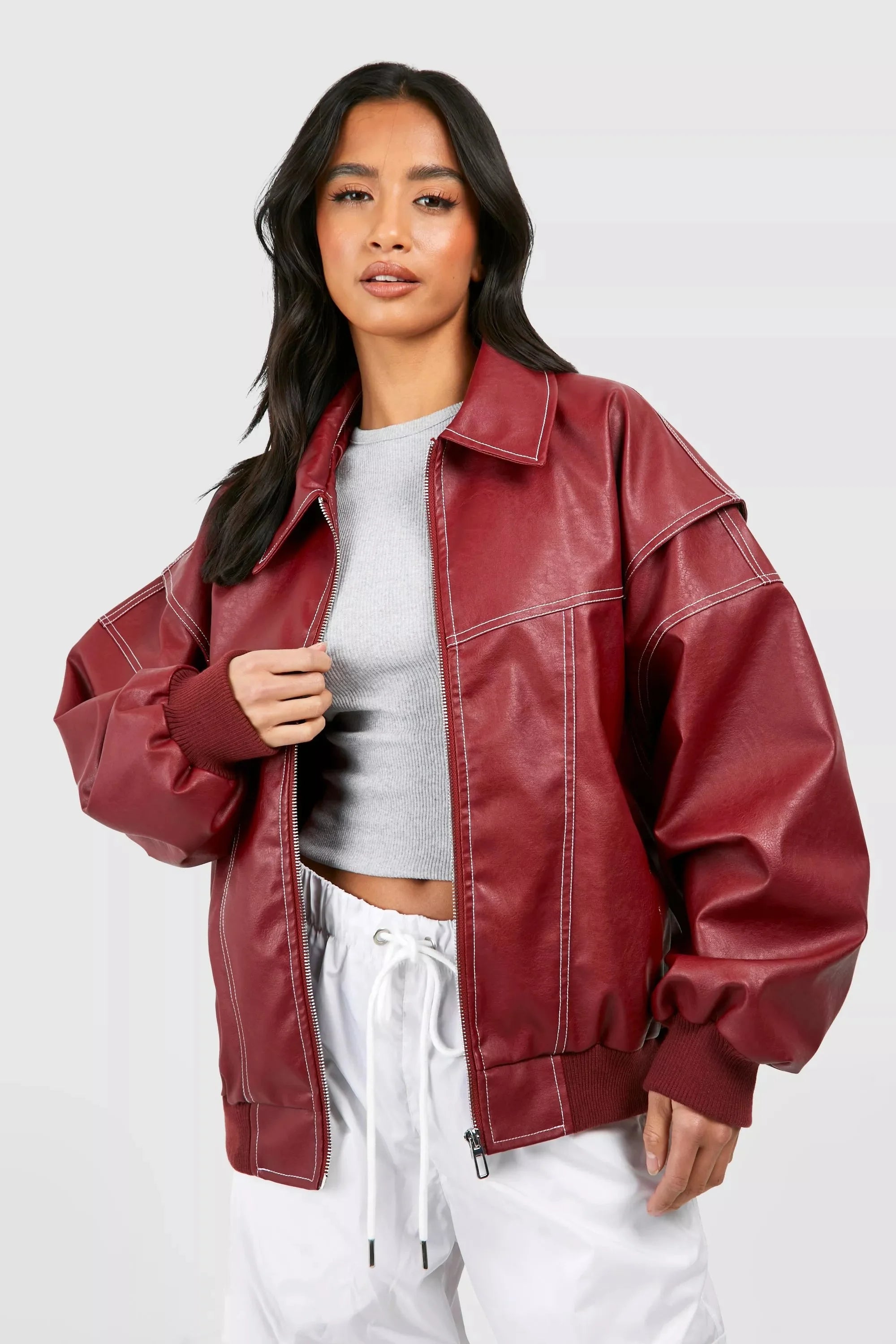 Women's Oversize leather jacket Jacket