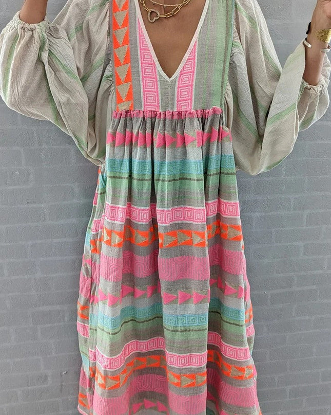 Stylish Flowy Summer Midi Dress Dresses
