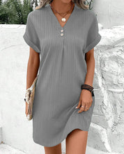 Kimmi | Elegant casual dress for any occasion Gray Dresses