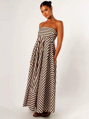 Nocturnal Charm Ruched Maxi Dress Dresses