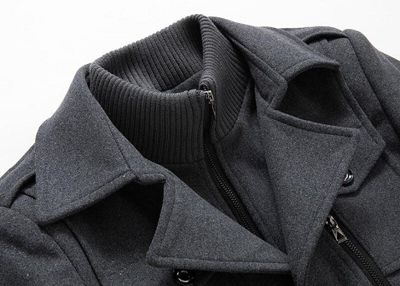 Men's Wool Blend Overcoat Coat
