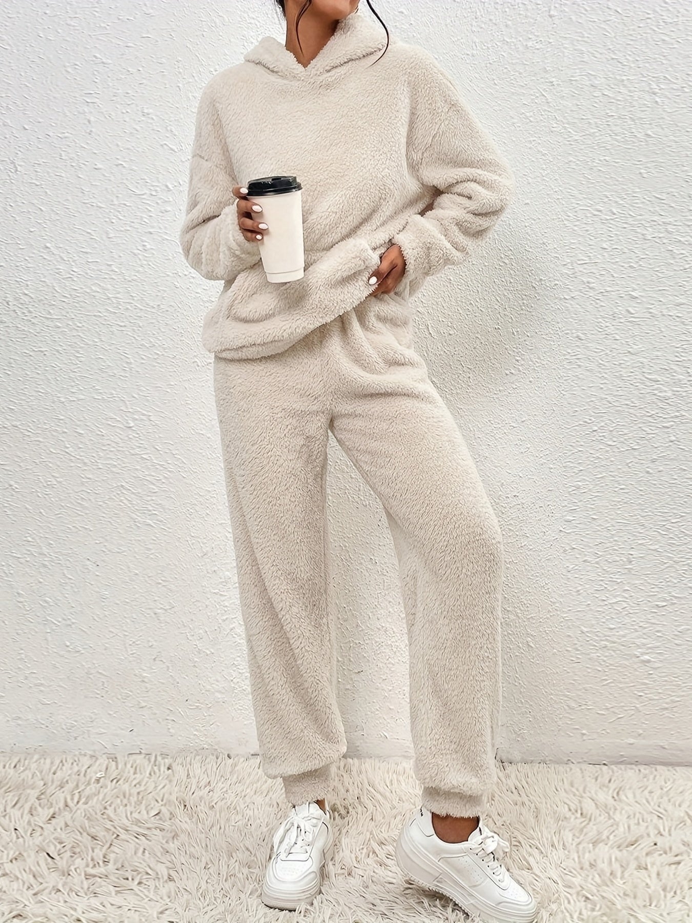 Ultra-Soft Teddy Fleece Lounge Set Loungewear