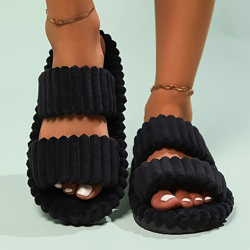 Plush Soft Slippers – Cozy Non‑Slip Home Footwear Slippers