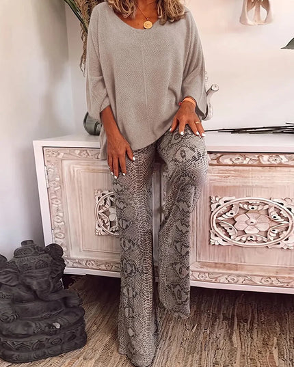 Lyra | Trendy and Comfortable Set Khaki Two Pieces Sets