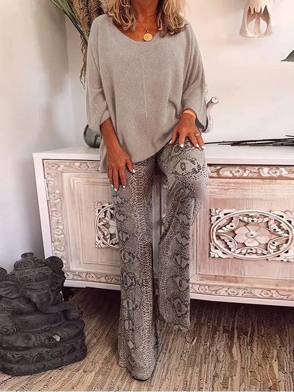 Lyra | Trendy and Comfortable Set Khaki Two Pieces Sets