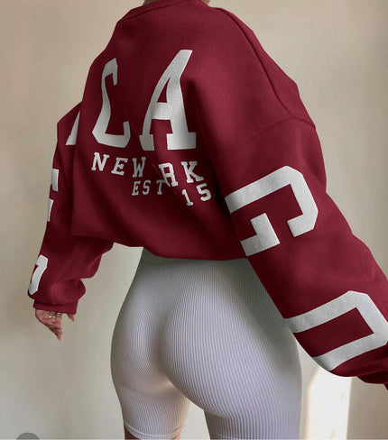 Dina | Oversized Sweatshirt RED