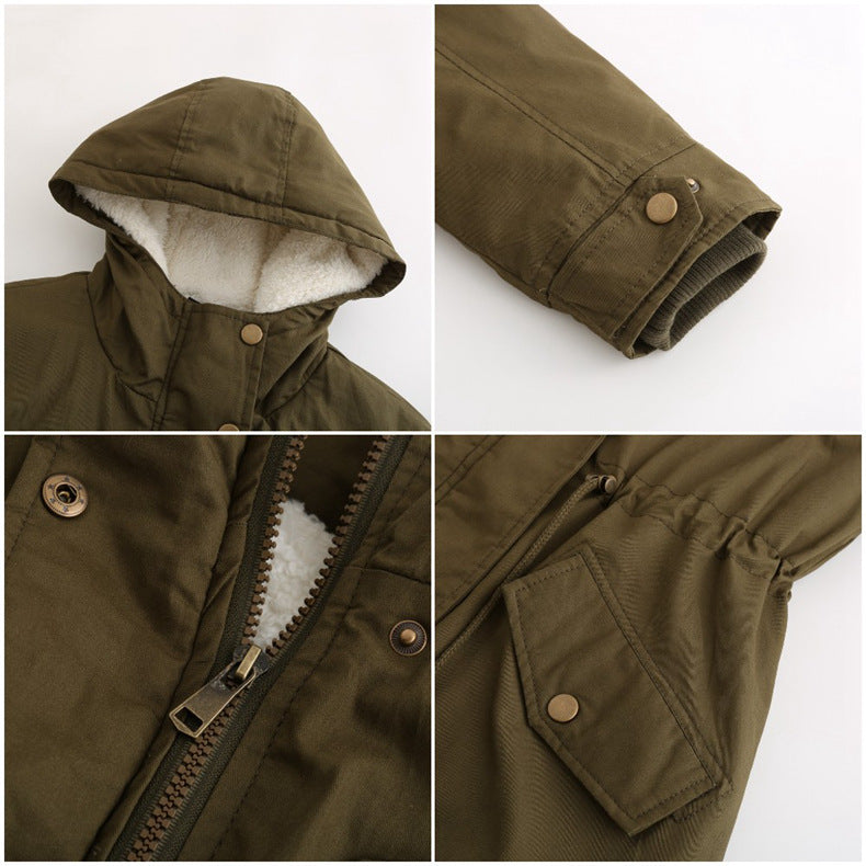 Insulated Fleece-Lined Winter Parka Jacket Winter Parka jacket