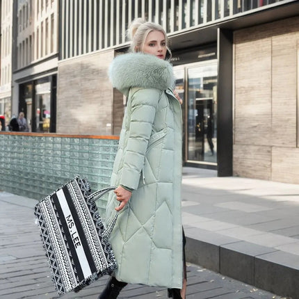 Diane - Extended warm winter coat Green Jacken, Mäntel und Westen