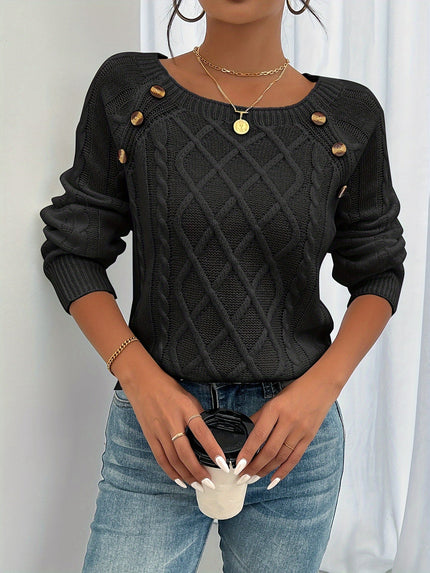 Jaimy | Classic Cashmere Sweater Black
