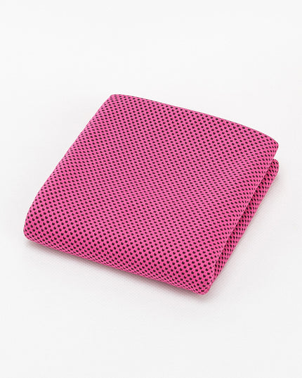 Cooling Sports Towel Microfibe Rose red 30x100cm OPP bag towel