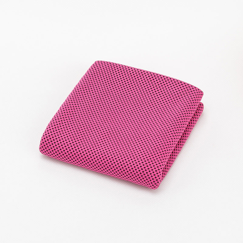 Cooling Sports Towel Microfibe Rose red 30x100cm OPP bag towel