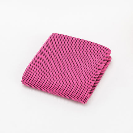 Cooling Sports Towel Microfibe Rose red 30x100cm OPP bag towel