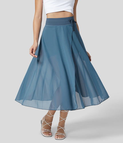 Livan | High Waisted 2-in-1 Skirt Blue Skirts - woman - mid