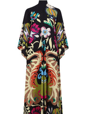 Peacock Printed Maxi Dress Dresses