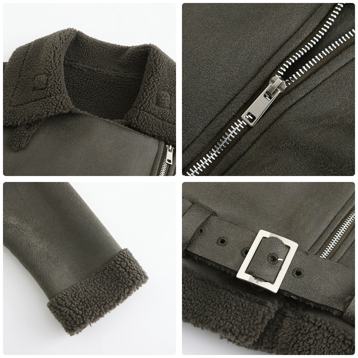 Faux Suede Winter Jacket Jackets